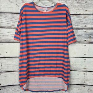 LuLaRoe Striped Hi Low Tunic Tee Womens S